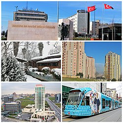 Yukarıdan aşağıya: Bağcılar Meydanı • Molla Gürani Parkında kış • Eston Kirazlı Evleri • Altınbaş Üniversitesi • T1 Kabataş-Bağcılar Tramvayı