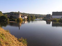 Confluence de la Vesdre et de l'Ourthe à Chênée.