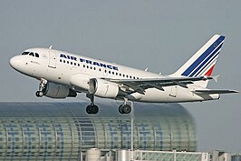 Een Airbus A318 van Air France