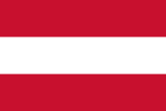 Flag of Austria (horizontal bicolour triband)