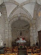 Intérieur de la chapelle d'Aureil-Maison.