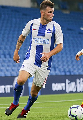 Pascal Groß in 2018 als speler van Brighton & Hove Albion