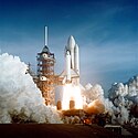 Launch of STS-1, the first space shuttle flight