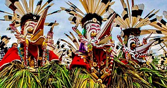 Hudoq, traditional dance from Kalimantan, Indonesia