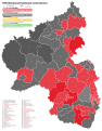 1996 Rhineland-Palatinate state election, Red is SPD, Black is CDU