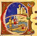 The earliest known depiction of Bratislava Castle, 14th century