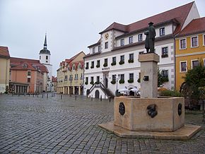 View at the historic centre