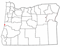 Vị trí trong Oregon