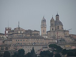 A view of the historical center of Macerata