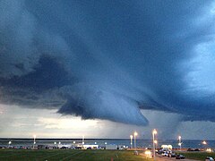 Tempête d'été à Dieppe.