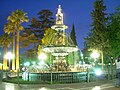 Fountain at night.