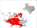 Location map of Houston.