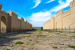 A partial view of the ruins of Babylon