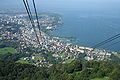 view on Bregenz from the Pfänder cablecar