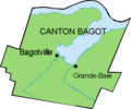 1855 Création du Canton Bagot ; Grande-Baie est le chef-lieu du comté et Bagotville un pôle secondaire