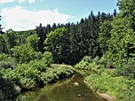 The Chelsea Creek flows southeast through Old Chelsea, eventually forming part of the southern border with Gatineau.