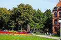 Lutherpark Eingang am Denkmal