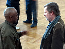 Photographie de Charles Burnett avec Guido Convents en 2007