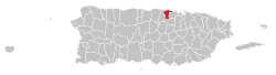 Localização de Dorado em Porto Rico