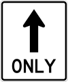 Panneau d'obligation type MUTCD