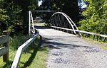 Bowstring truss (1869) über Norman’s Kill in Albany, NY, USA