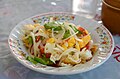 'Yam khai dao' is a Thai salad made with fried egg (khai dao)