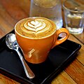 Latte art at 'Doppio Ristretto' in Chiang Mai