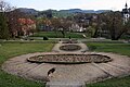 Gersfeld vom Schlosspark aus