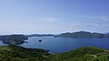 赤ハゲ山から望む島前カルデラ（知夫里島）