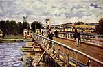 Passerelle d'Argenteuil av Alfred Sisley (1872).