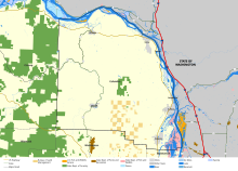 Map of Columbia County