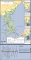 Overview map of the Korean War