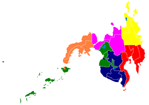 Die Bezirke von Mindanao