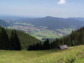 Ruhpolding văzut de pe muntele Unterberg