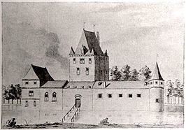 Kasteel Ter Horst tekening van L. P. Serrurier, ca. 1730