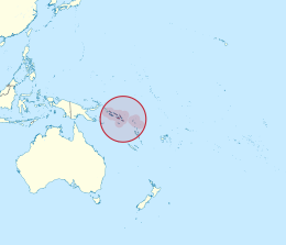 Map of Solomon Islands