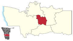 Karte Mariental in Namibia