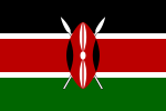 Flag of Kenya (shield and spears)