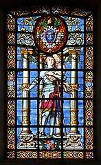 Jeanne d'Arc dans le bras gauche du transept.