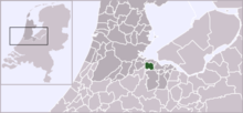 Situo de la municipo Weesp