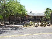 The Goldwater House a.k.a. Be-nun-i-kin (Navajo for house on top of hill) was built in 1952.