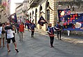 Siena, Italien: Umzug der Contrada "Nicchio" durch die Altstadt