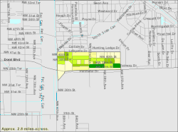 U.S. Census Bureau map showing village boundaries