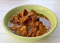 'Khua kraduk mu' is a fairly dry spicy curry from Southern Thailand made with pork ribs