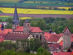 Skyline of Münnerstadt