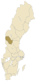 English: Location of the Swedish province of Härjedalen Svenska: Det svenska landskapet Härjedalens läge