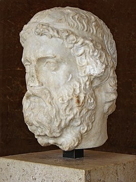 Anacreon; Romeinse buste uit de 2de of 3de eeuw (Louvre, Parijs)