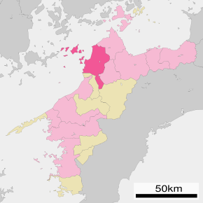 Poziția localității Matsuyama