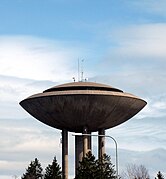 Haukilahti water tower in Espoo, Finland