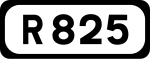 R825 road shield}}